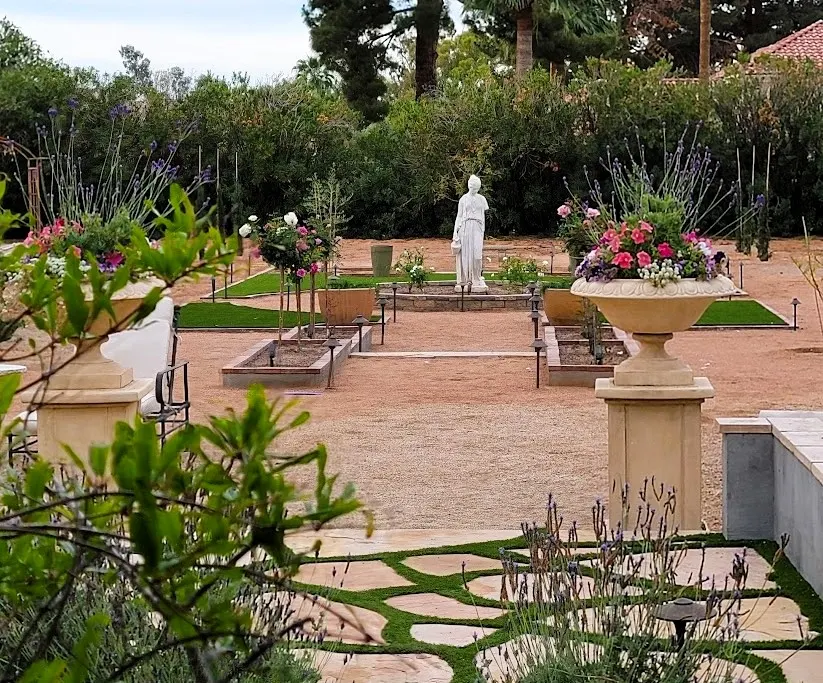 Paradise Valley French Garden main yard during the renovation
