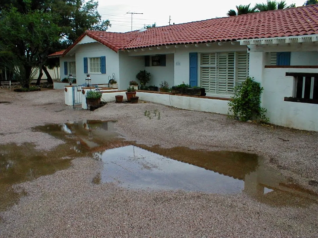Paradise Valley French Garden front landscape before the transformation
