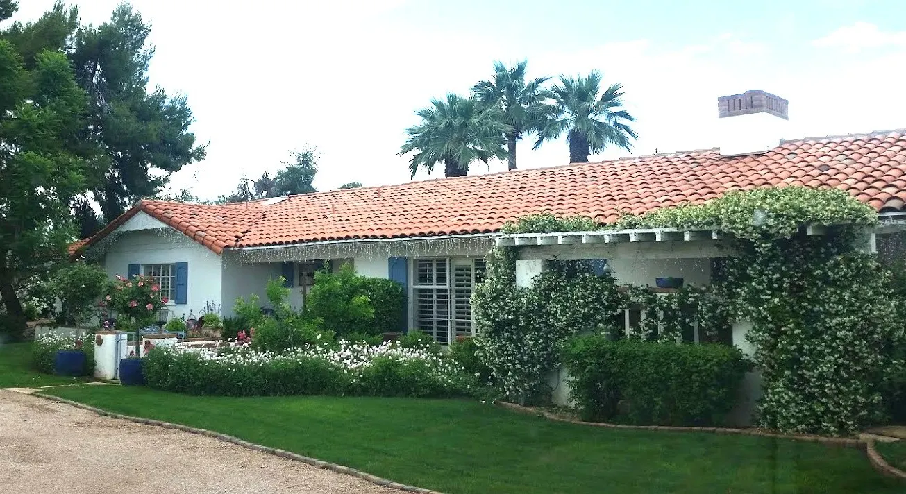 Finished front garden at the Paradise Valley French Garden project