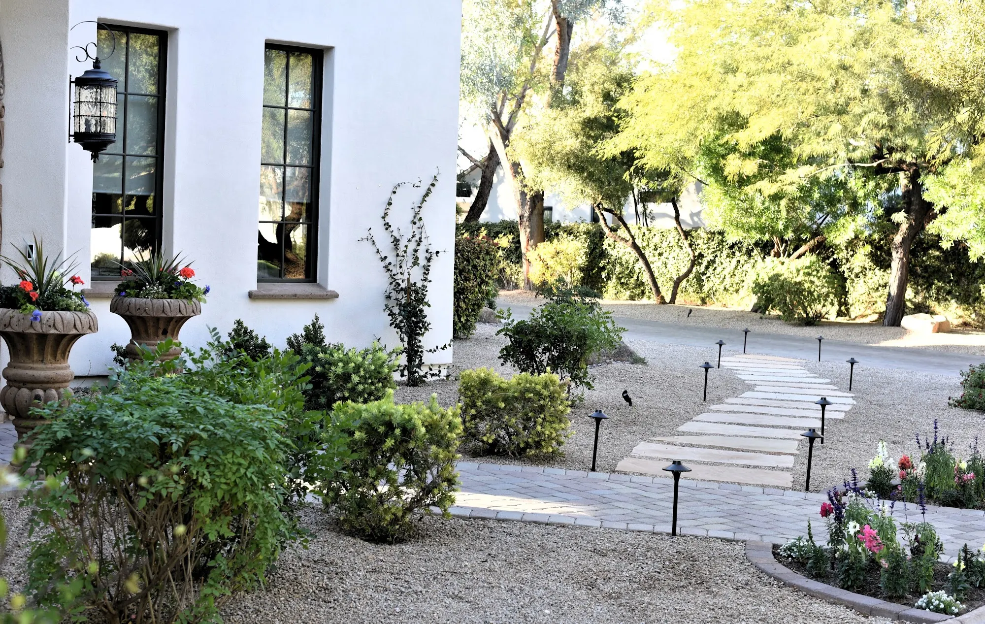 Paradise Valley Retreat side yard after the landscape transformation